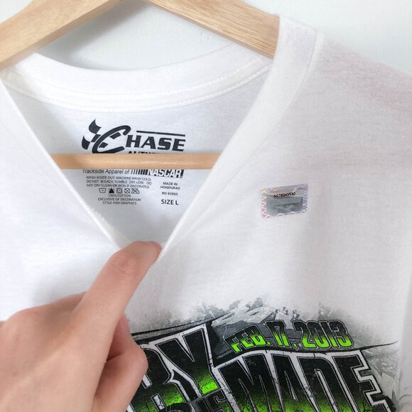 Vintage Chase Nascar Daytona 500 vtg t shirt L - Picture 4 of 10